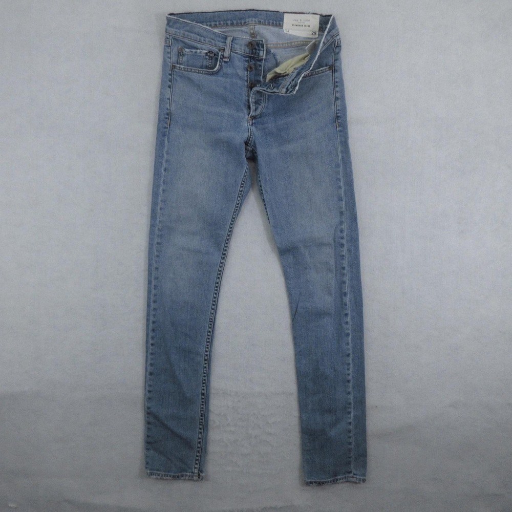 Rag & Bone Standard Issue Fit 2 Jeans Mens 29x31 Light Wash Slim Skinny Denim